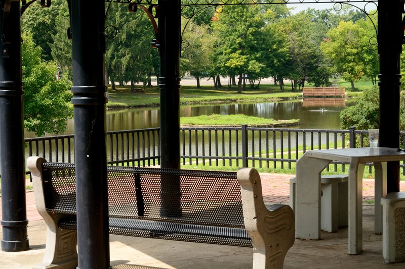 Gazebo Overlooking Pond