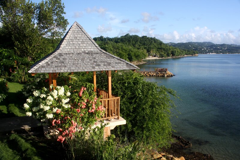 Gazebo Overlooking Water
