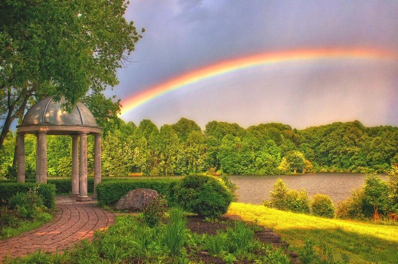 Gazebo with Rainbow
