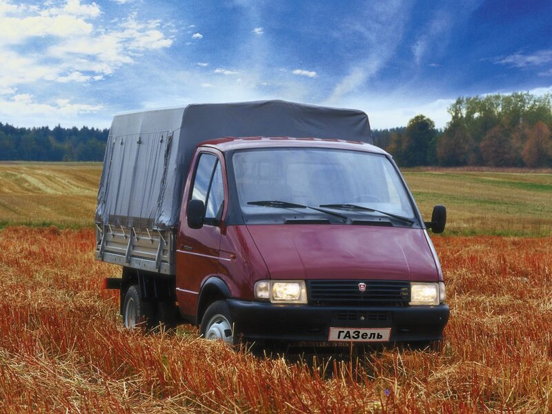 GAZelle truck in a field