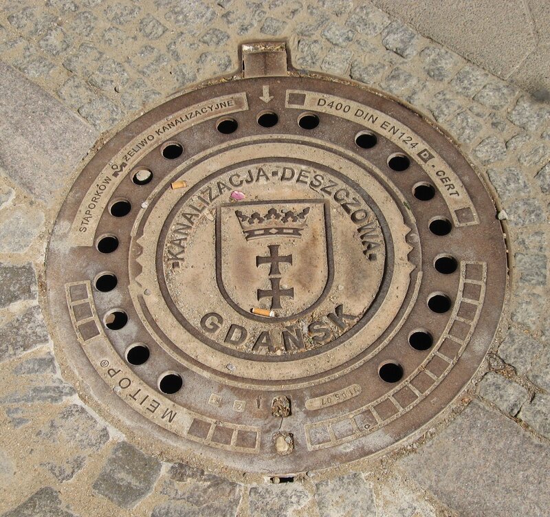 Gdansk sewer manhole cover