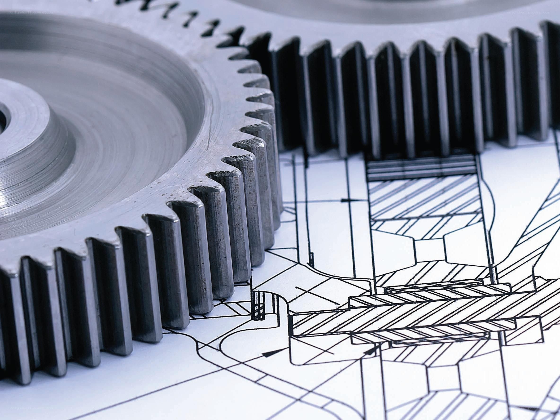 Gear and engineering blueprint