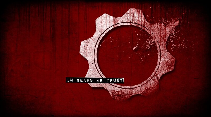 Gear Symbol with Text