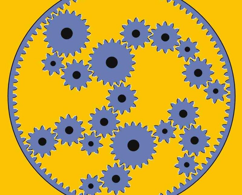 gears in circular pattern