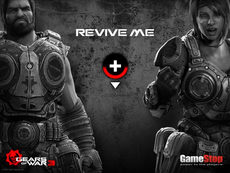 Gears of War 3 revive screen
