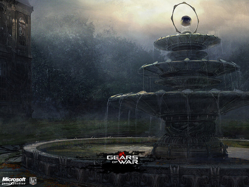 Gears of War fountain concept