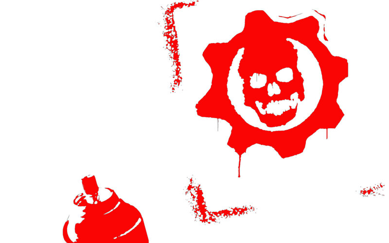 Gears of War graffiti art