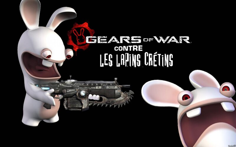 Gears of War vs Raving Rabbids