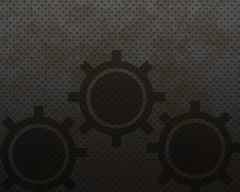 gears on perforated metal