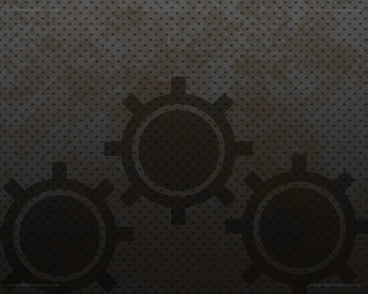 gears on perforated metal