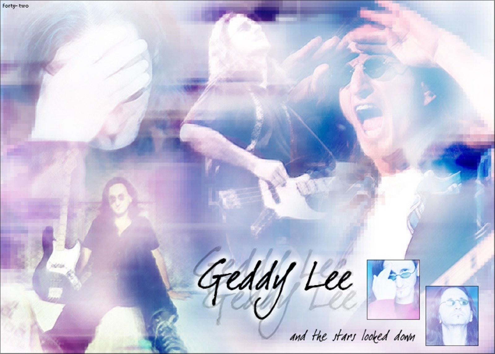 Geddy Lee collage artwork