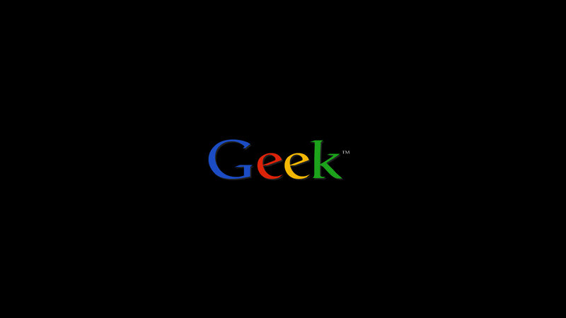 Geek logo on black