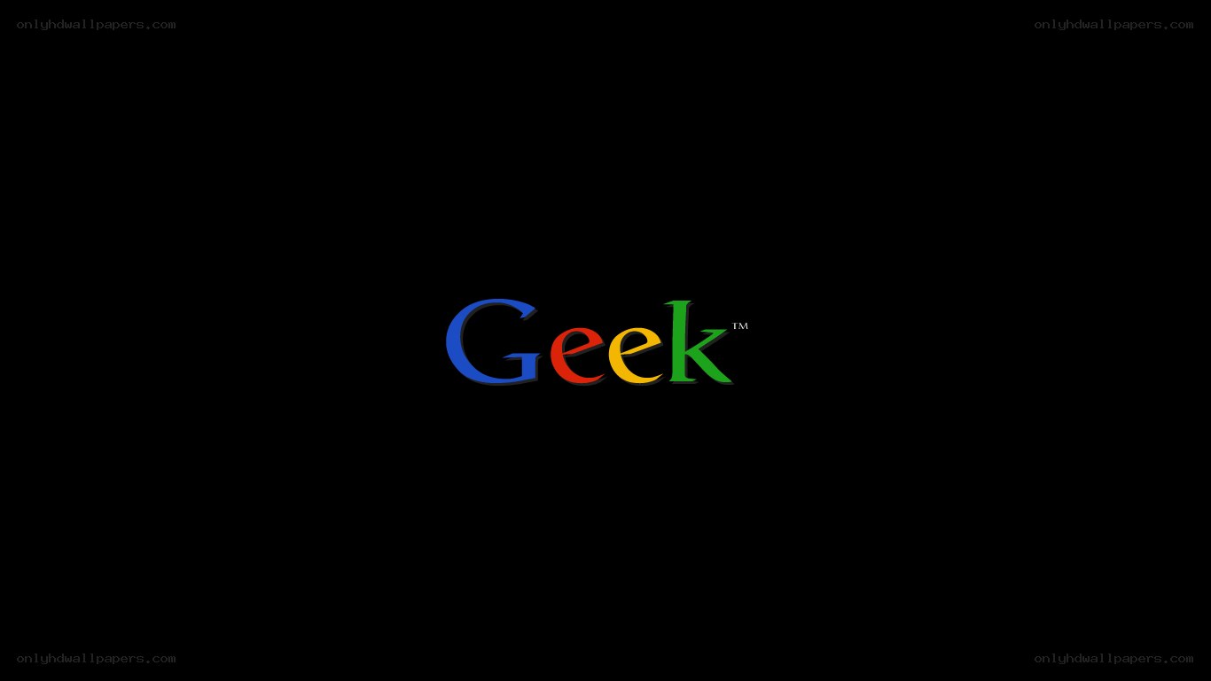 Geek logo on black