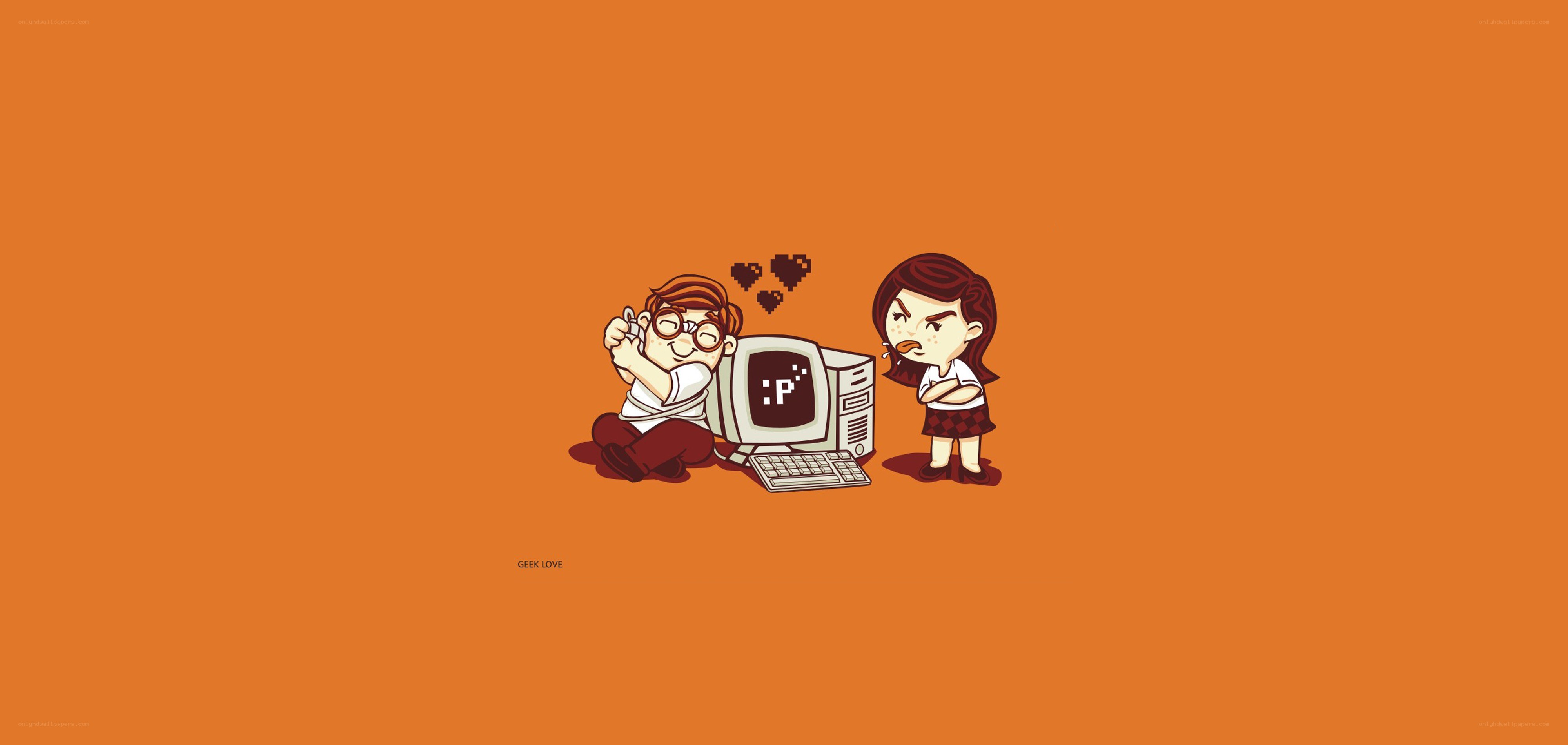 geek love cartoon