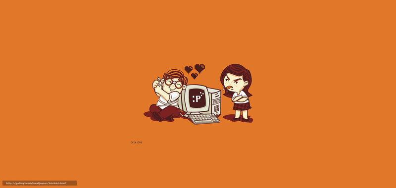 geek love cartoon