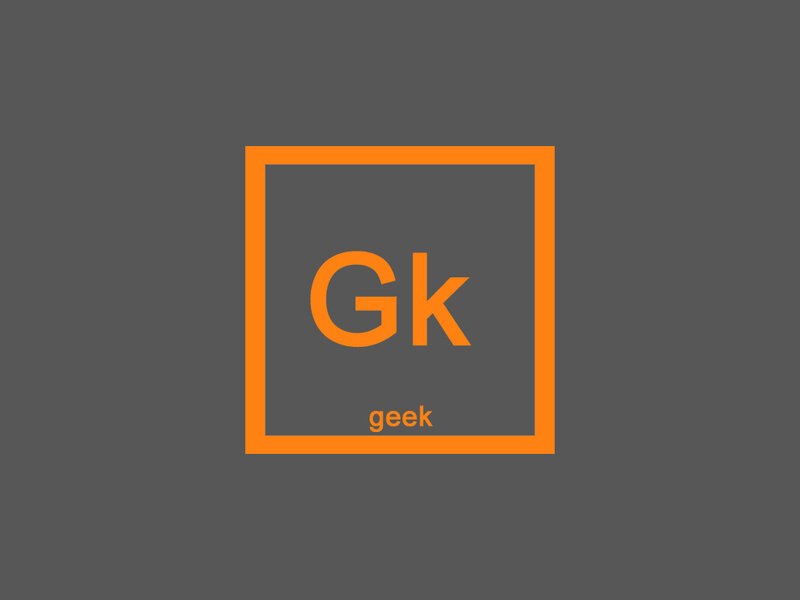 Geek periodic table element