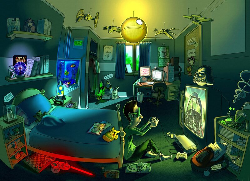 geek's bedroom