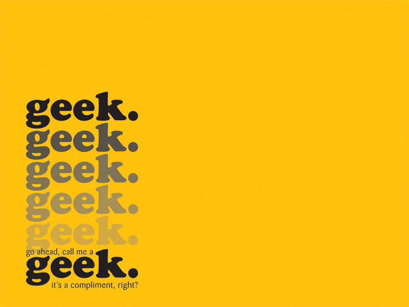 geek text design