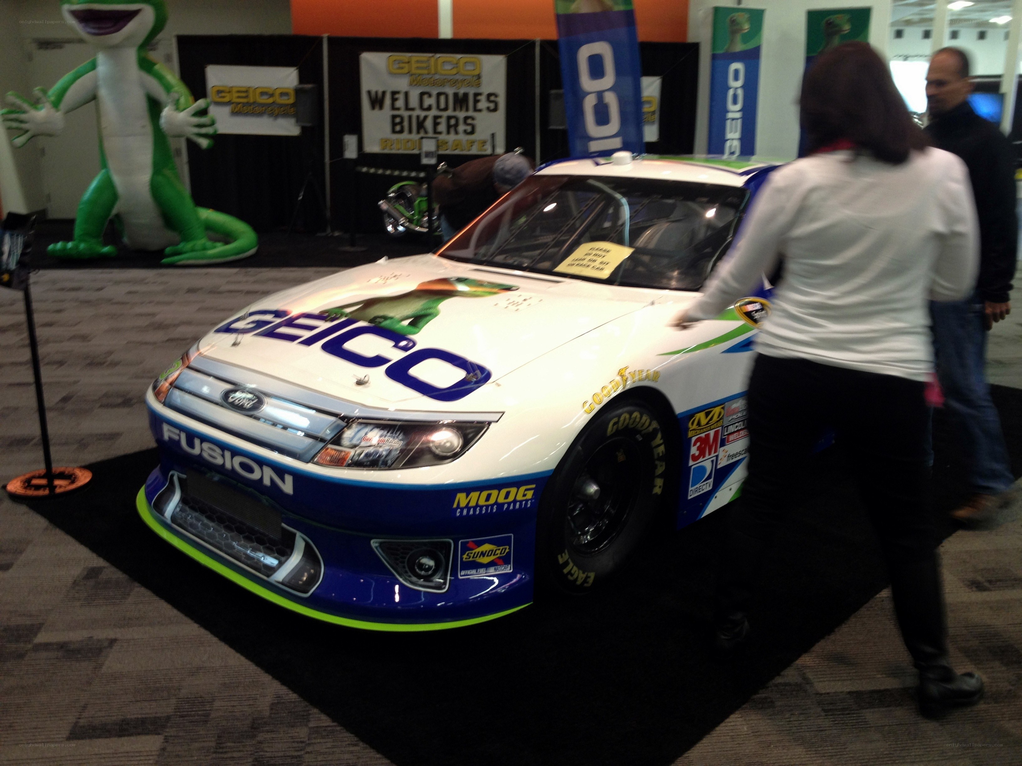 Geico race car display