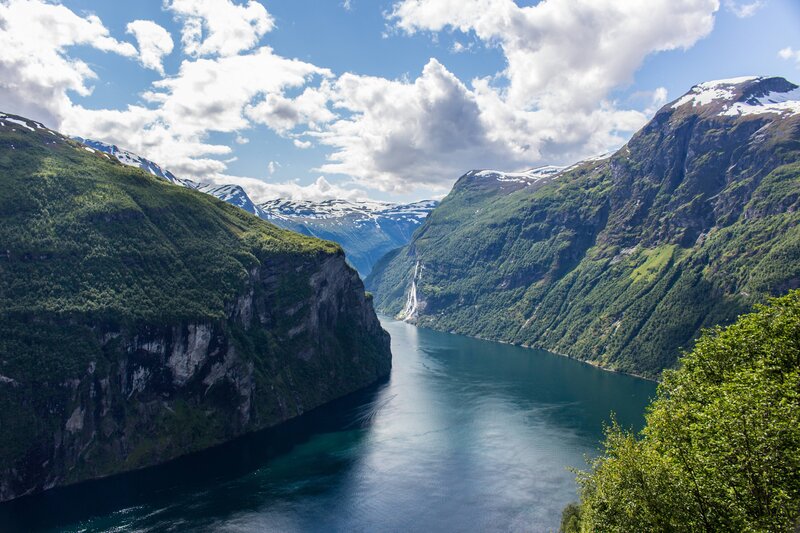 Geirangerfjord Norway — Blue, Serene