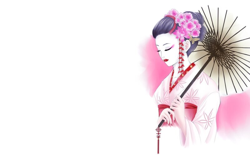 Geisha Holding Parasol