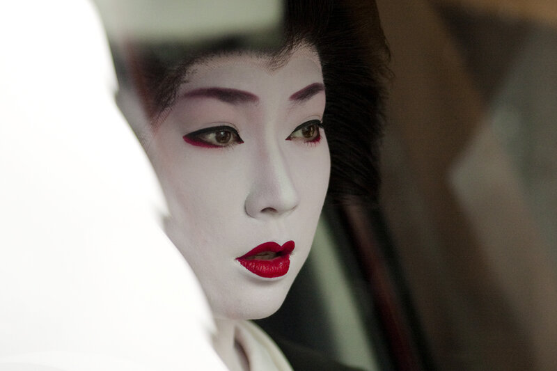 Geisha in contemplation