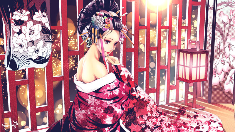 Geisha in Kimono