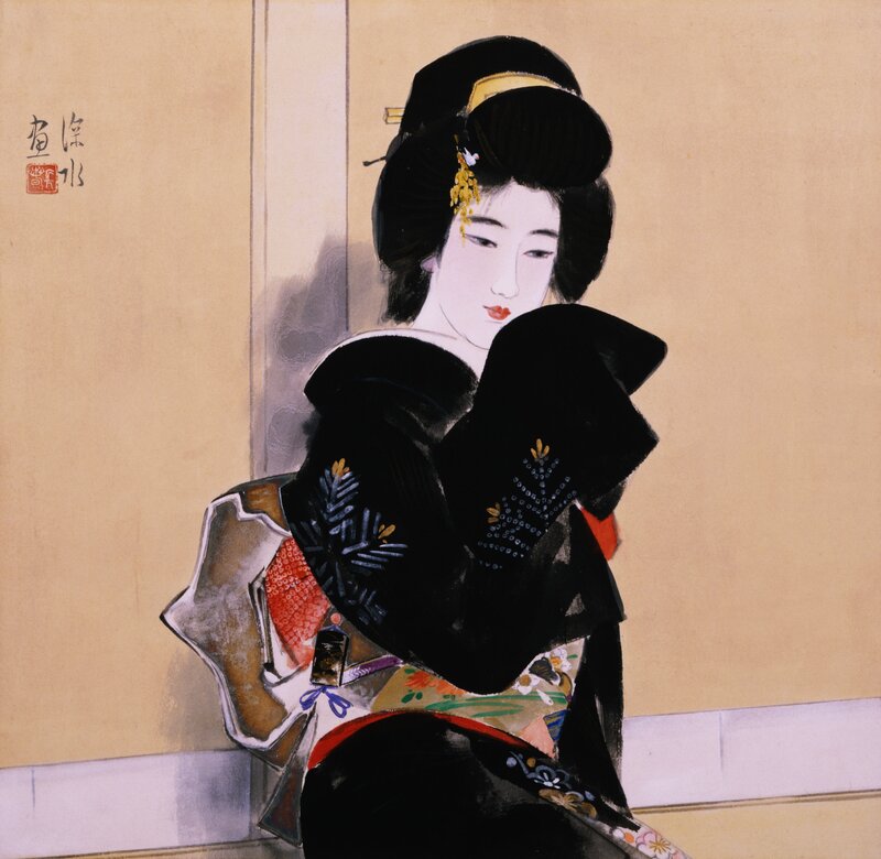 Geisha in traditional attire