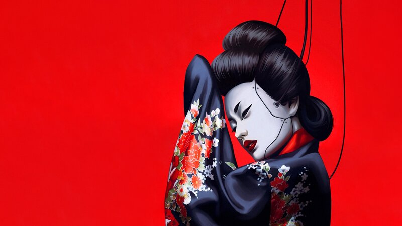Geisha Puppet