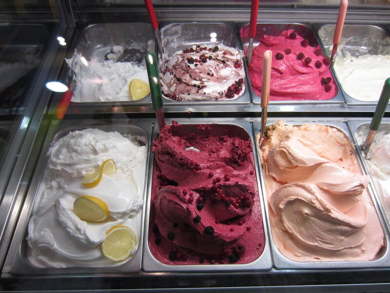 Gelato Flavors in Display