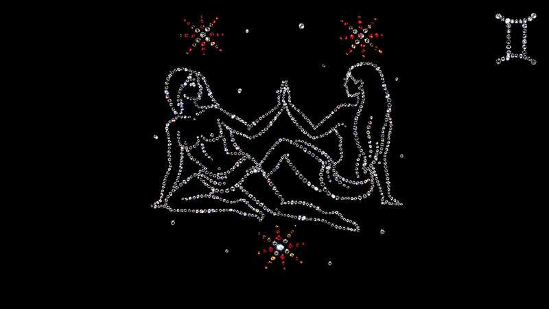 Gem-encrusted Zodiac Sign