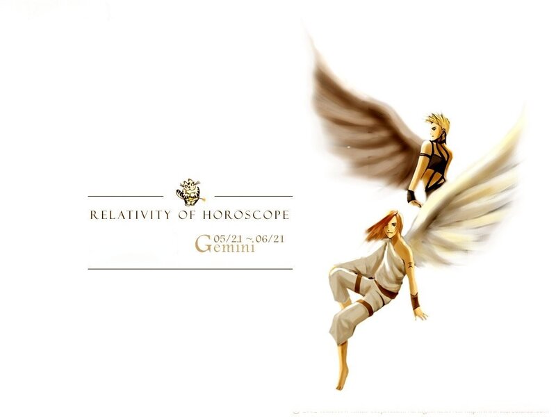 Gemini horoscope illustration