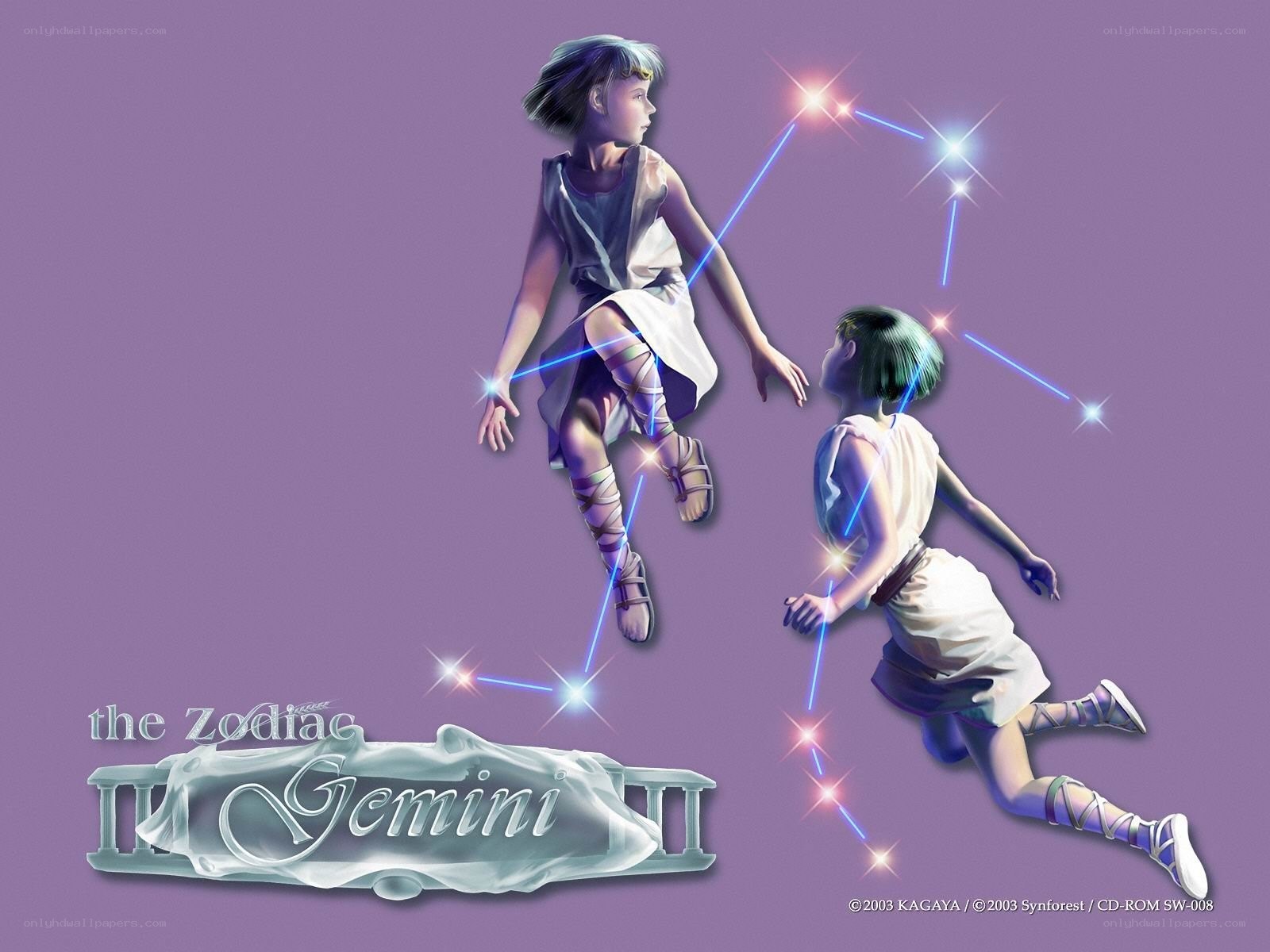Gemini zodiac illustration