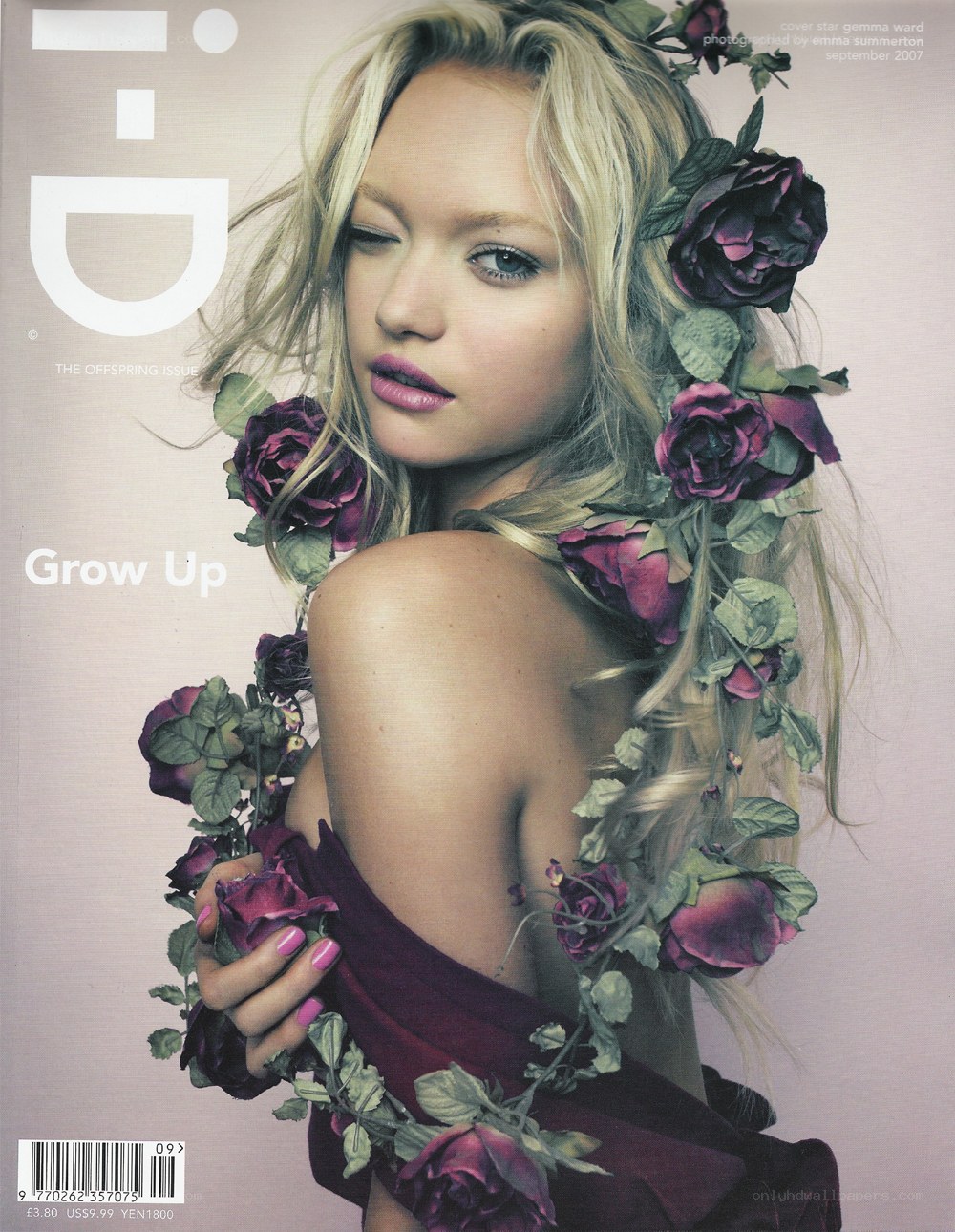 Gemma Ward on i-D cover