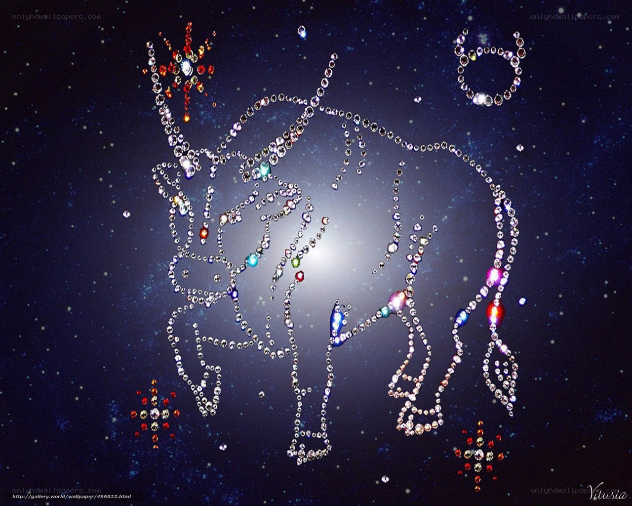 Gemstone zodiac bull