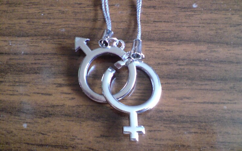 gender symbol pendants