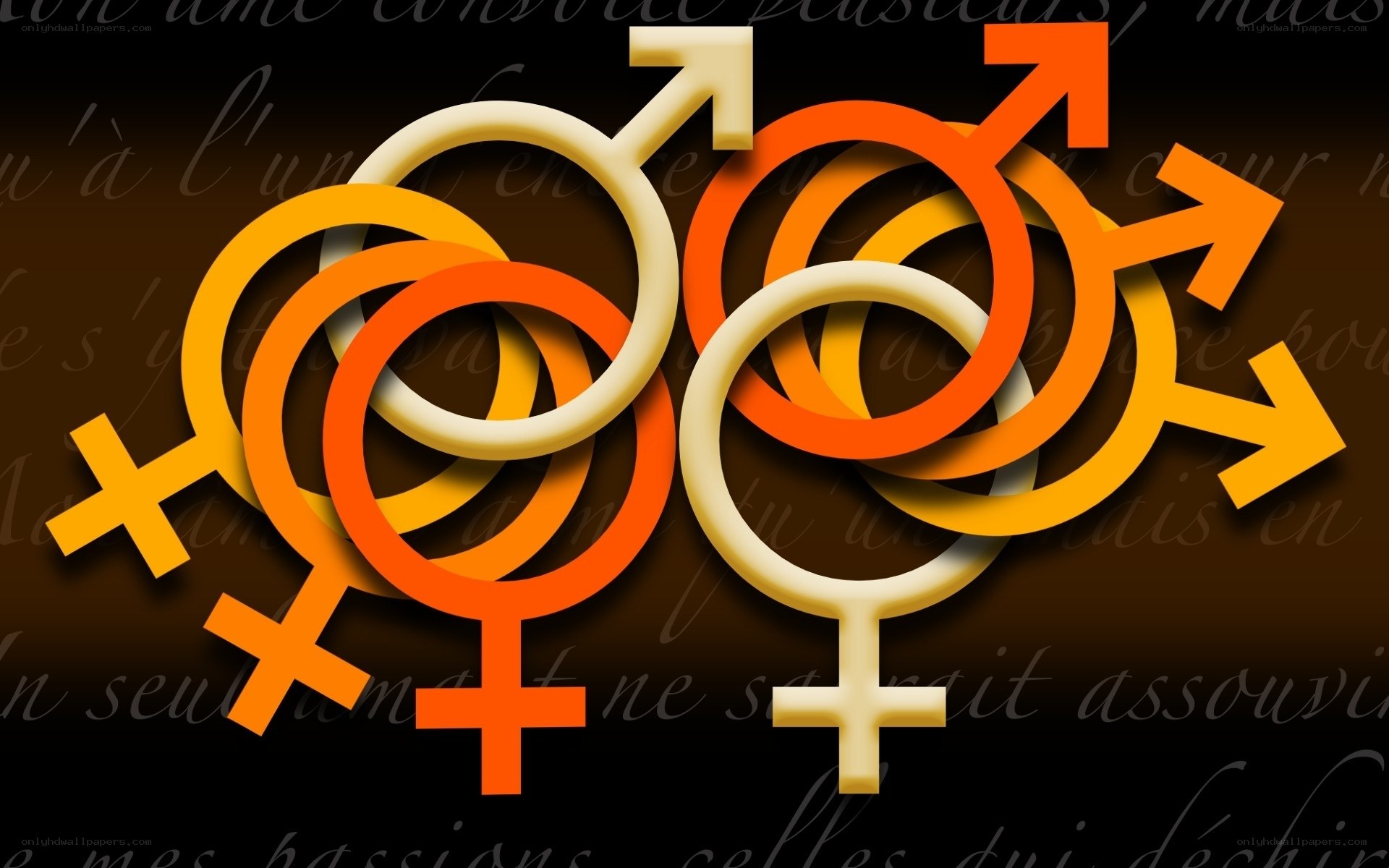 gender symbols intertwined
