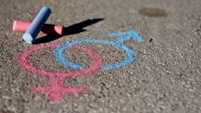 Gender Symbols on Pavement