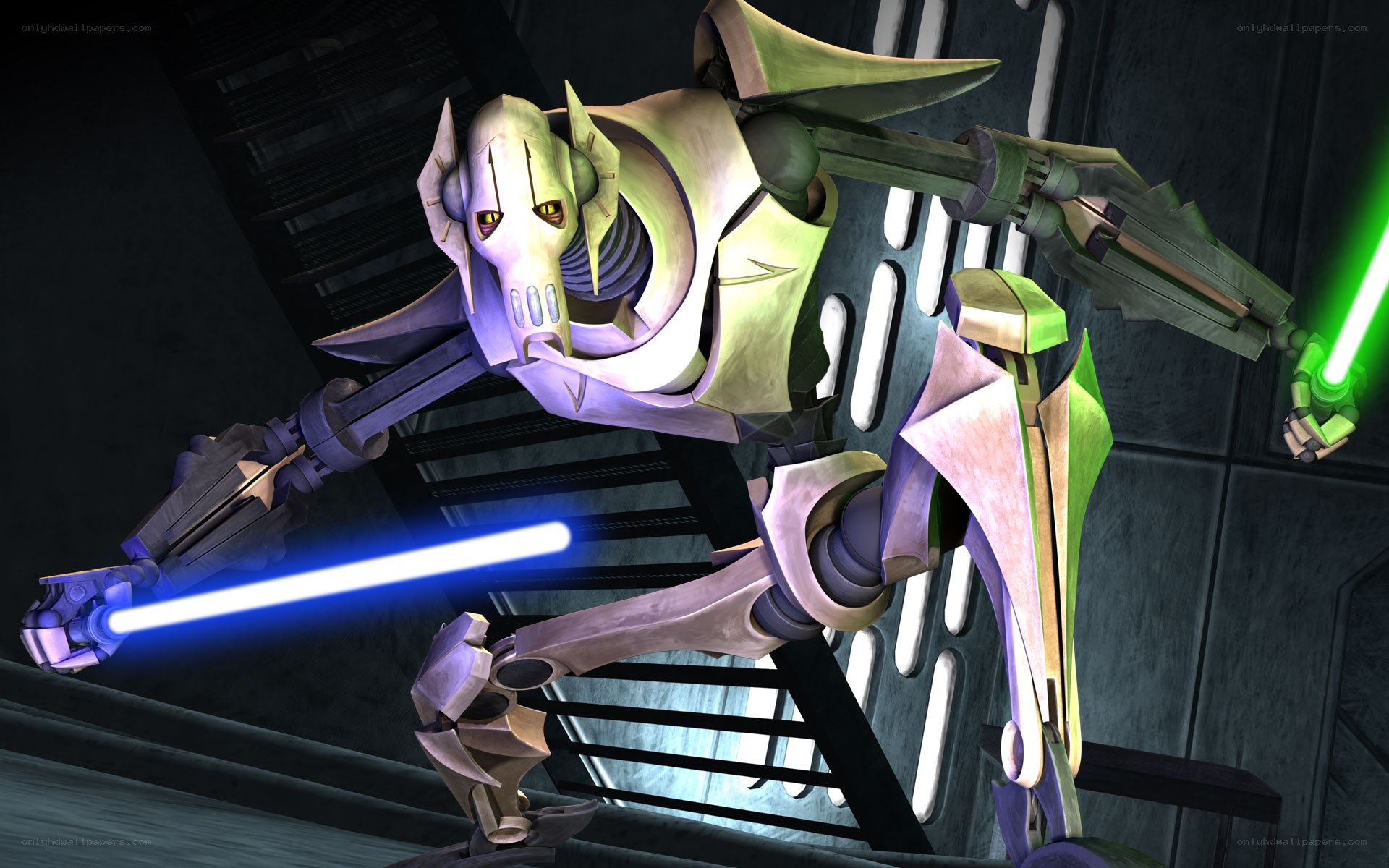 General Grievous with lightsabers