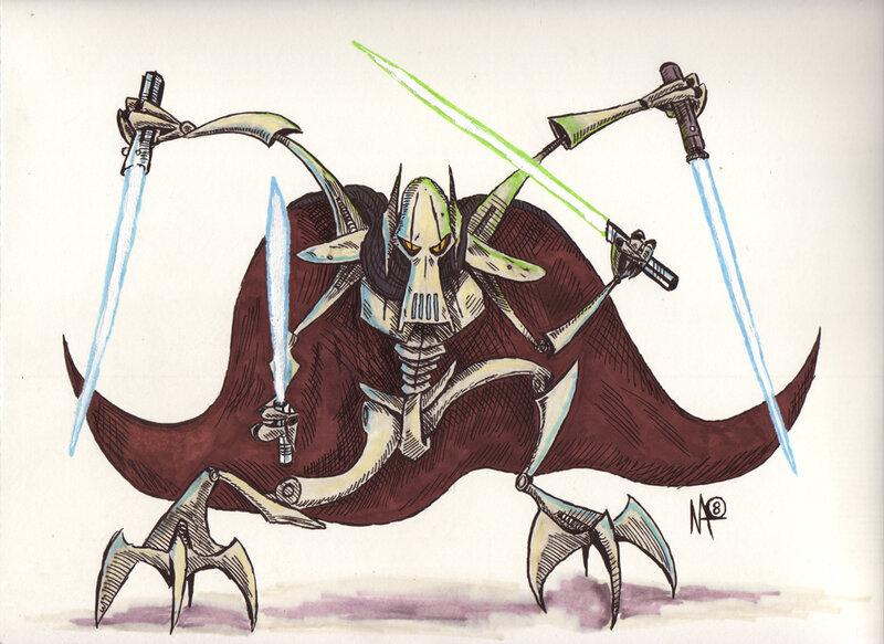 General Grievous with lightsabers