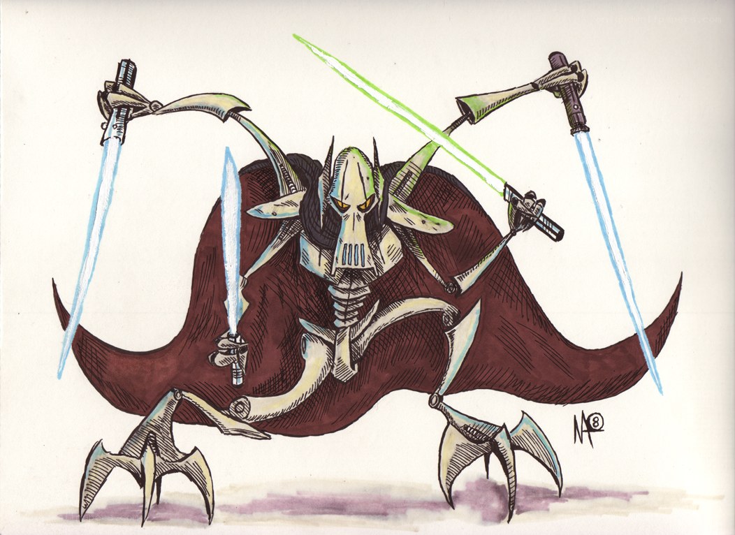 General Grievous with lightsabers