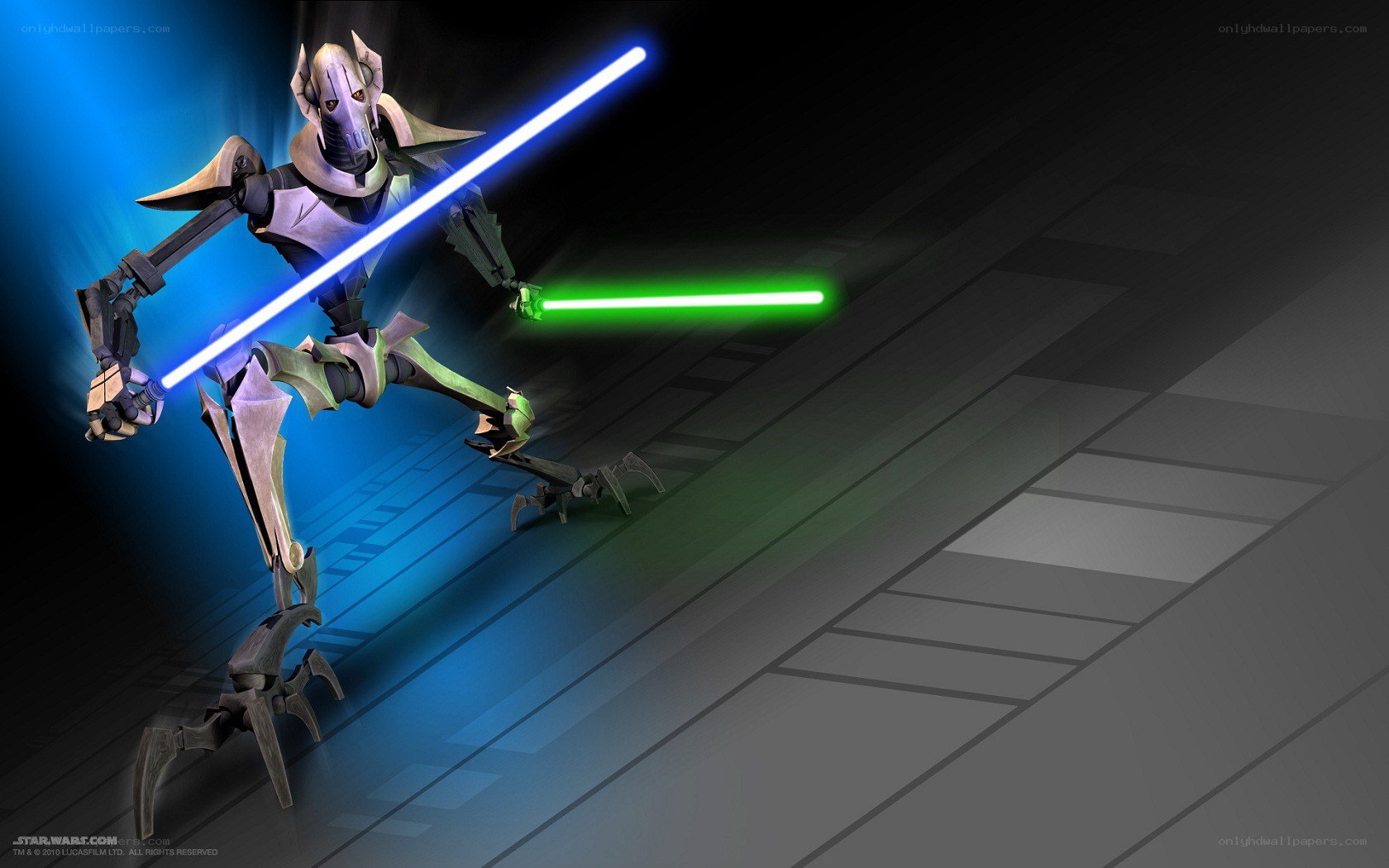 General Grievous with lightsabers