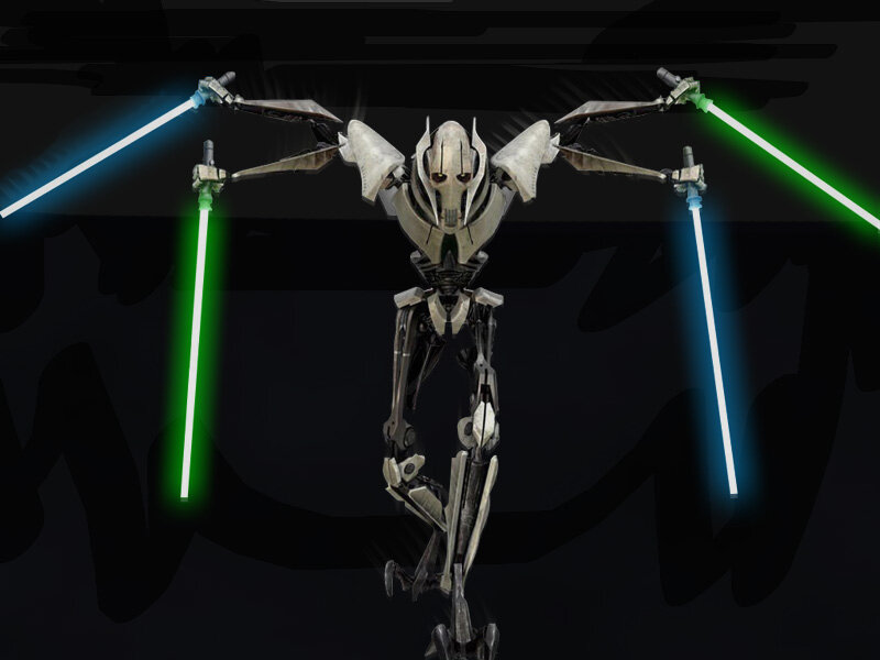 General Grievous with lightsabers