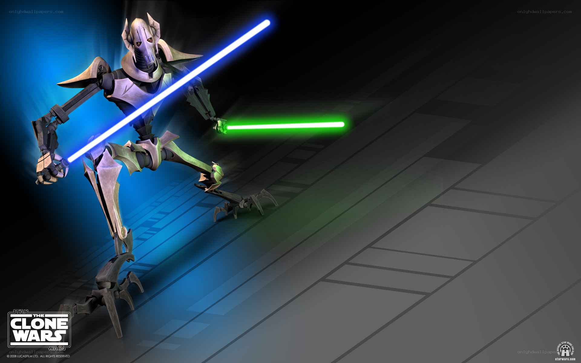 General Grievous with lightsabers