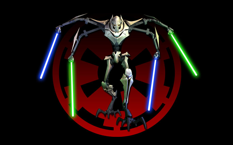 General Grievous with Lightsabers — Black