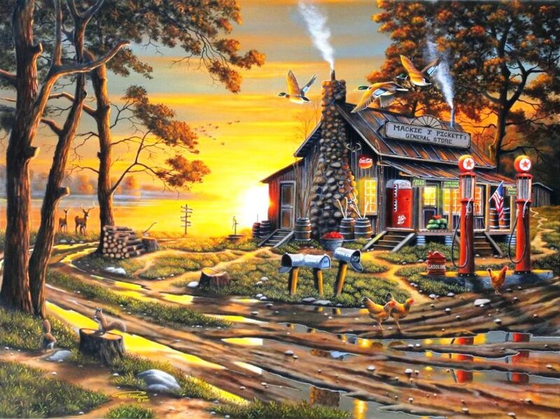 General Store at Sunset