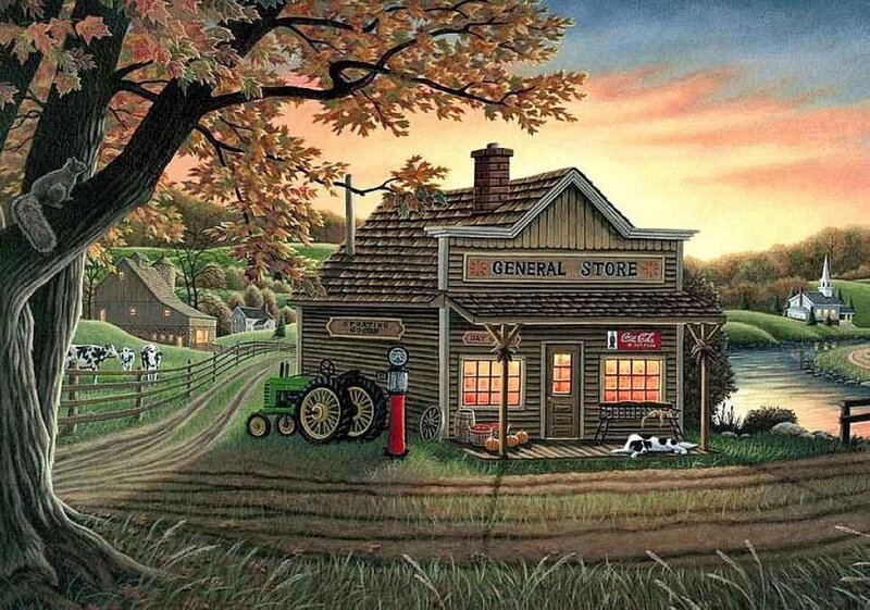General Store in Autumn