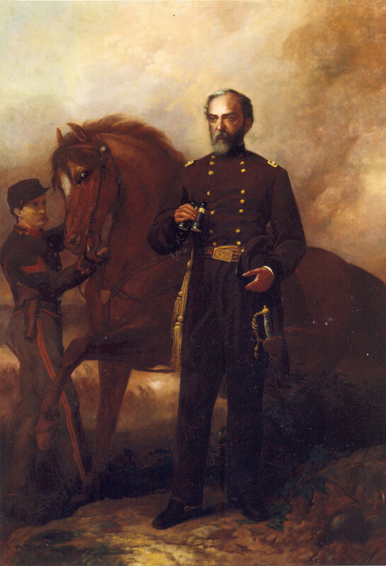 General with horse and soldier