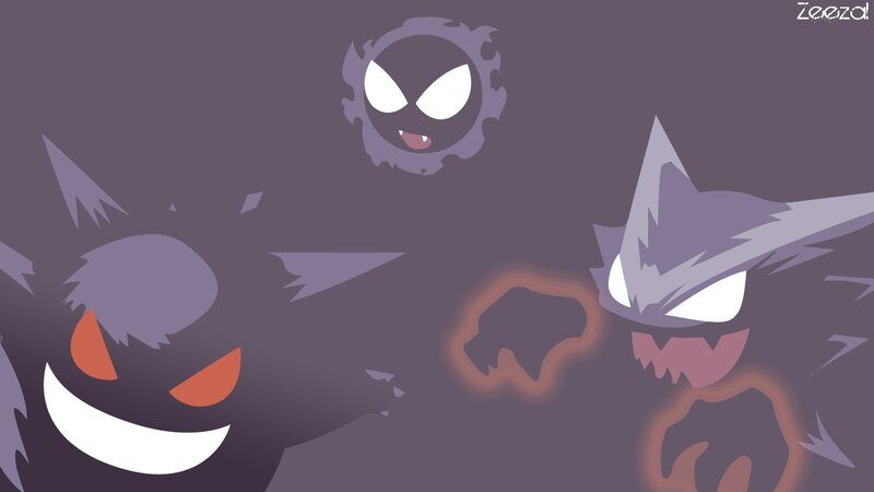 Gengar and Haunter artwork