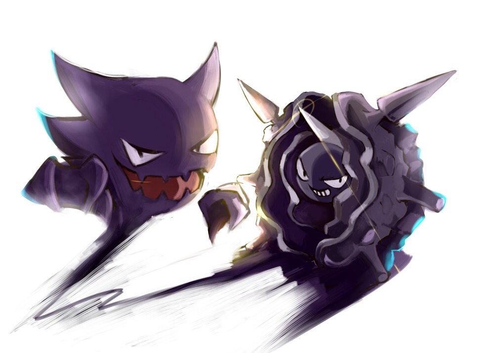 Gengar and Onix in action